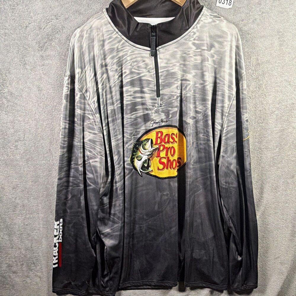 Bass Pro Shops Johnny Morris 1/4 Zip Mock Neck Pullover 3XL Big & Tall